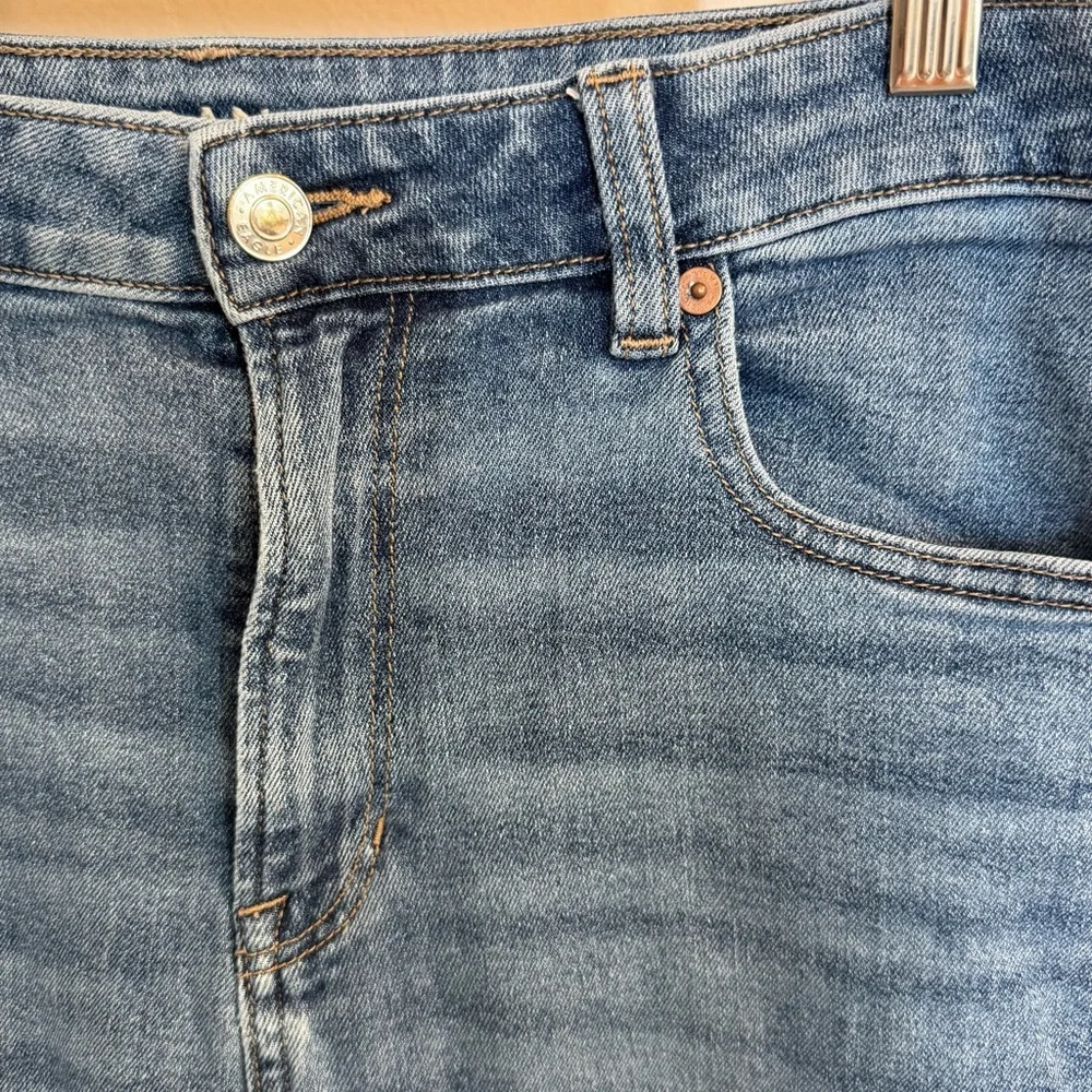 American Eagle Outfitters Light Blue Stretch mom jeans 10 long - Picture 2 of 5